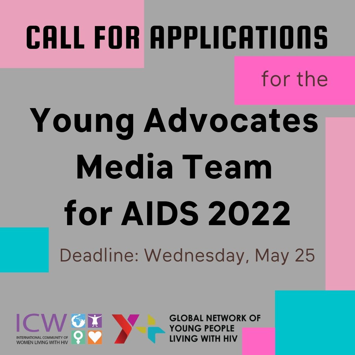 Call for Applications for the Young Advocates Media Team for AIDS 2022